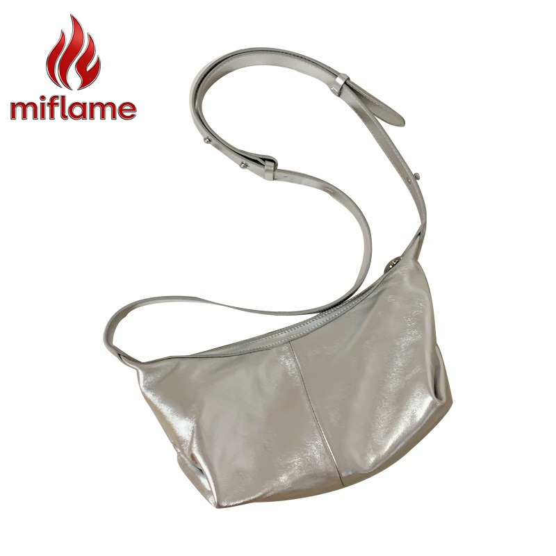 Luxury Bags Quiet - Genuine Leather Dumpling Bag for Women