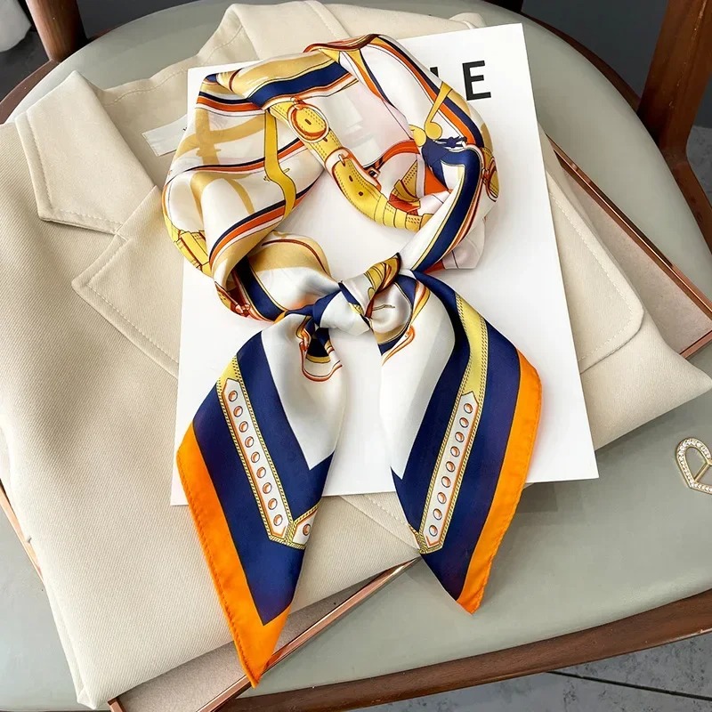 Luxury Bags China - Luxury Design Skinny Silk Square Scarf