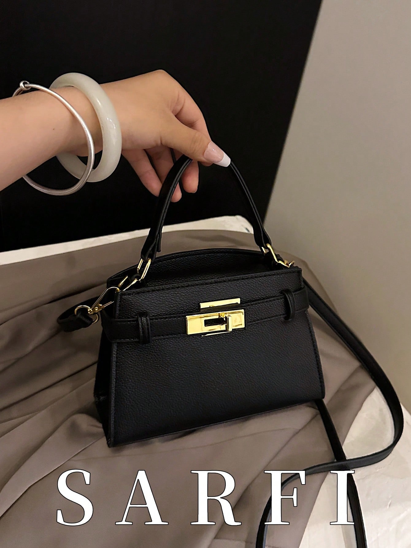 Luxury Bags Quiet - Fashionable High-End Litchi Grain Women's Handbag,