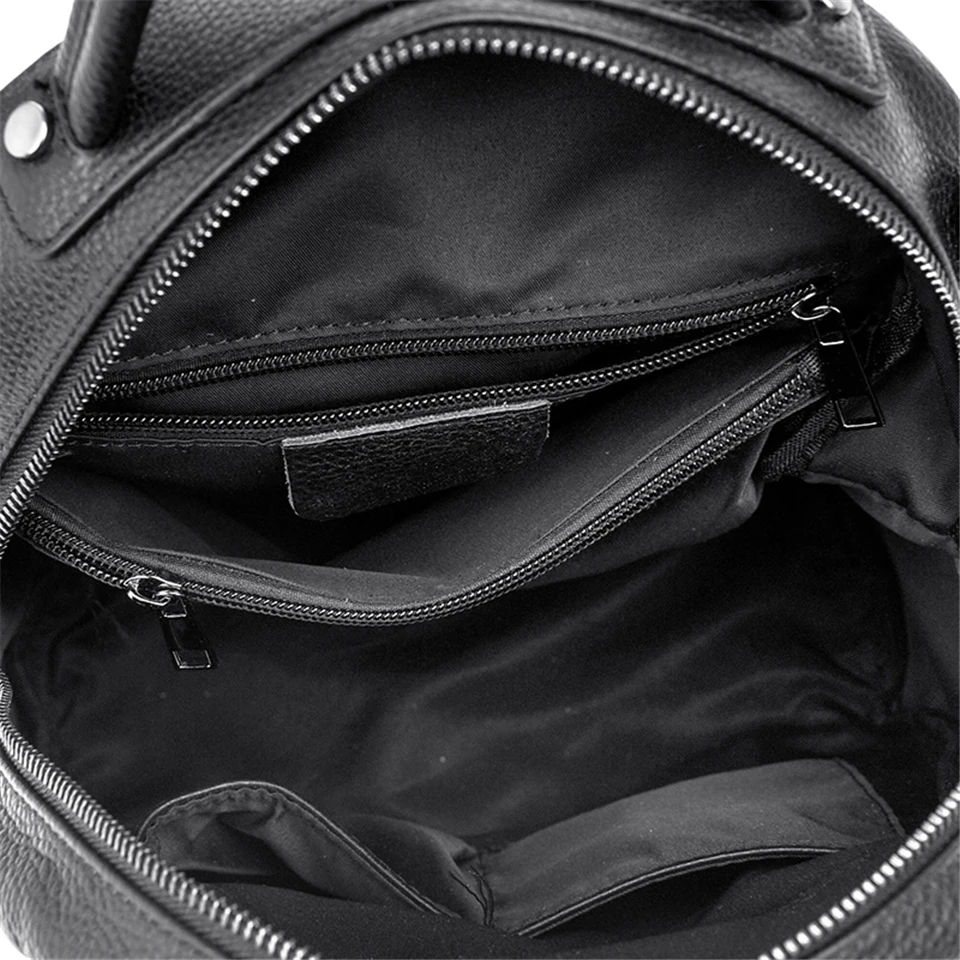 Genuine Leather Rucksack Women - Luxury Zipper Bags ulasan dan harga