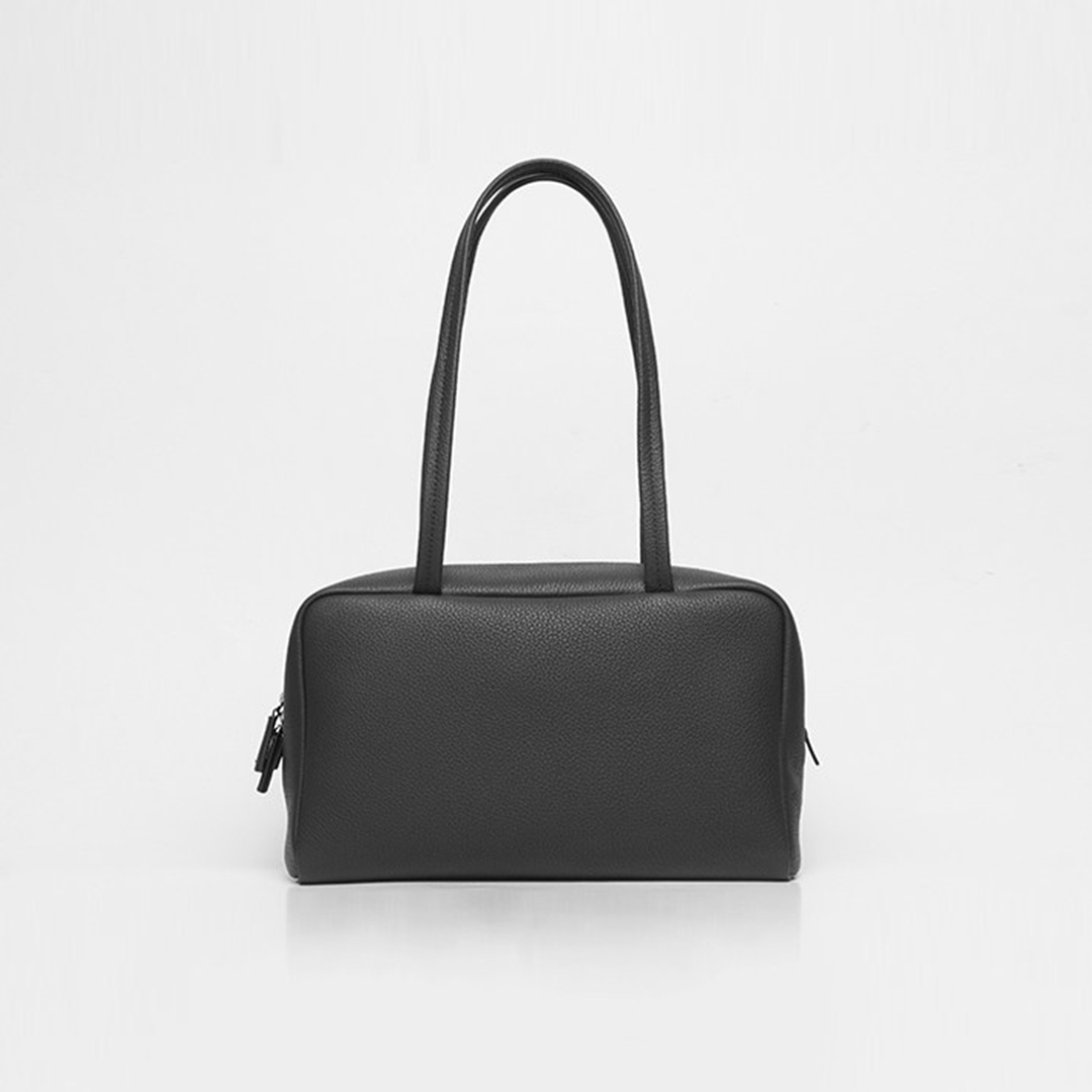 Mendy Genuine Leather Boston B - Luxury Bags With Silver Hardware ulasan dan harga