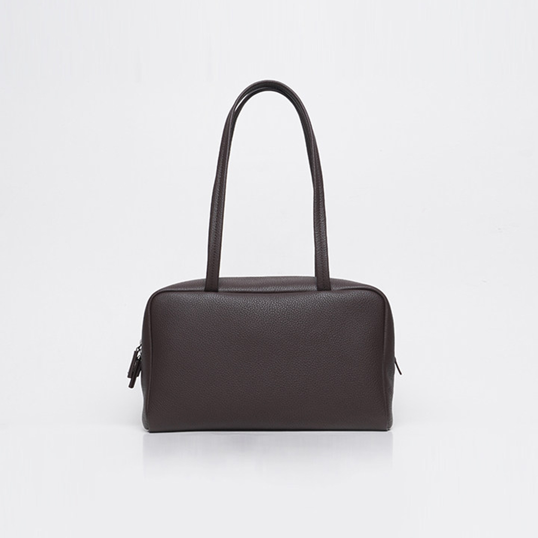 Mendy Genuine Leather Boston B - Luxury Bags With Silver Hardware ulasan dan harga