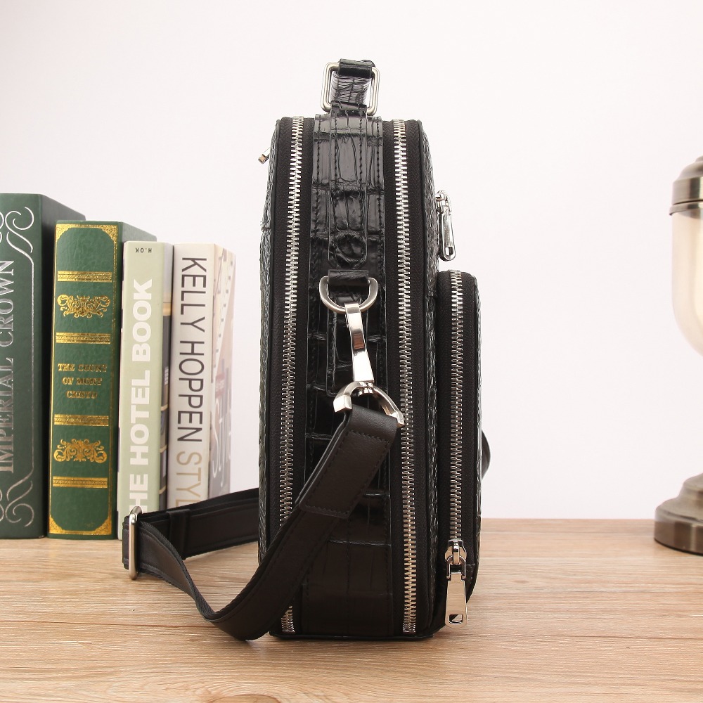 Hot luxury quality Men's Genui - Luxury Bags With Silver Hardware ulasan dan harga