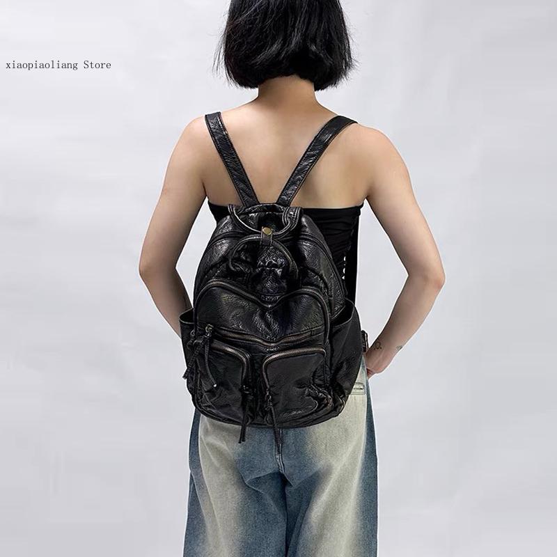 Luxury Soft Washed Pu Leather  - Luxury Zipper Bags ulasan dan harga