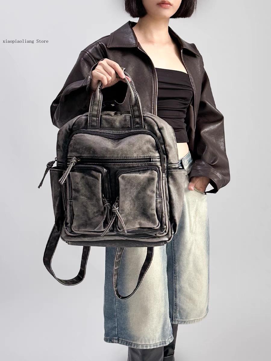 Luxury Soft Washed Pu Leather  - Luxury Zipper Bags ulasan dan harga