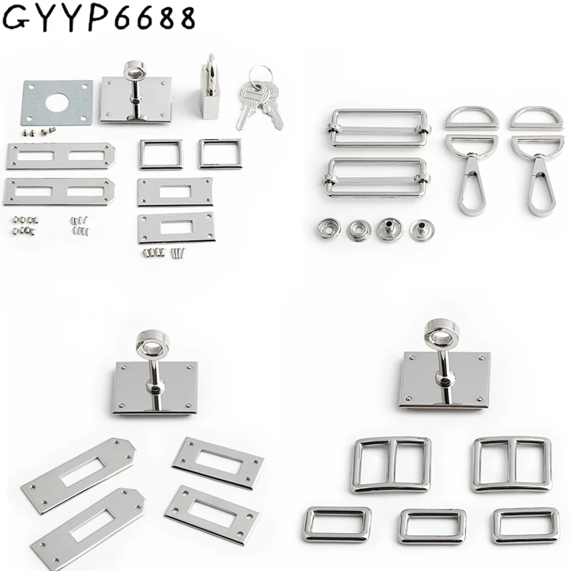 1/5Sets Silver Stainless Steel - Luxury Bags With Silver Hardware ulasan dan harga