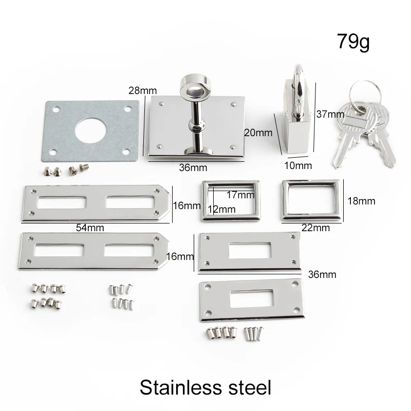 1/5Sets Silver Stainless Steel - Luxury Bags With Silver Hardware ulasan dan harga