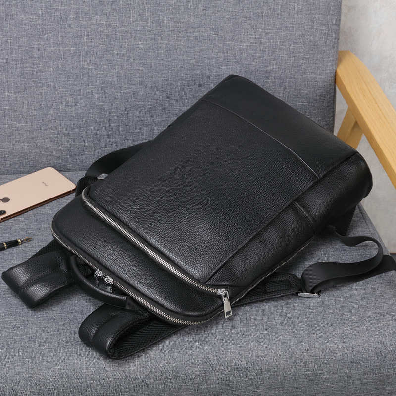 Genuine Leather Backpack Men 1 - Briefcase Leather Slim ulasan dan harga