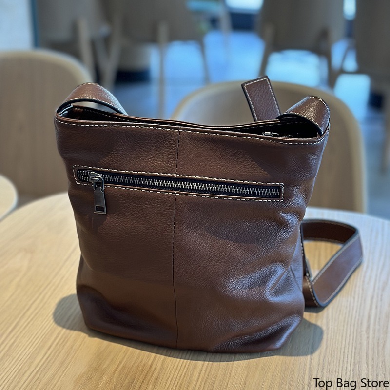 Genuine Leather Bucket Bag for - Luxury Bags Quiet ulasan dan harga