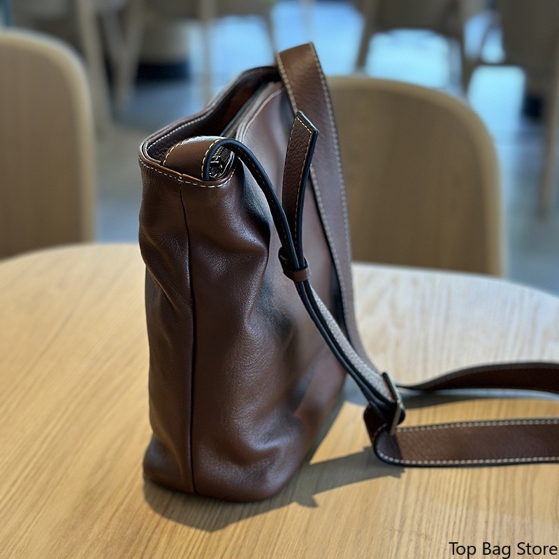 Genuine Leather Bucket Bag for - Luxury Bags Quiet ulasan dan harga