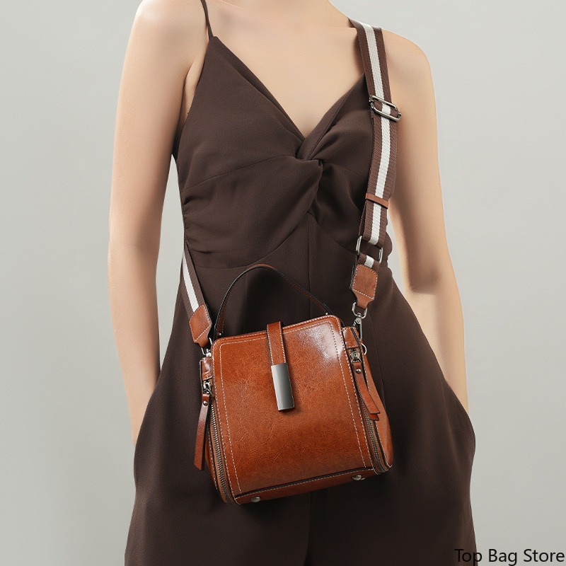 Genuine Leather Crossbody Bag  - Luxury Bags Quiet ulasan dan harga