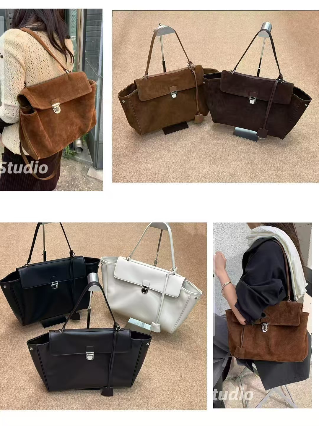 Luxury Brand Genuine Leather W - Luxury Bags With Silver Hardware ulasan dan harga