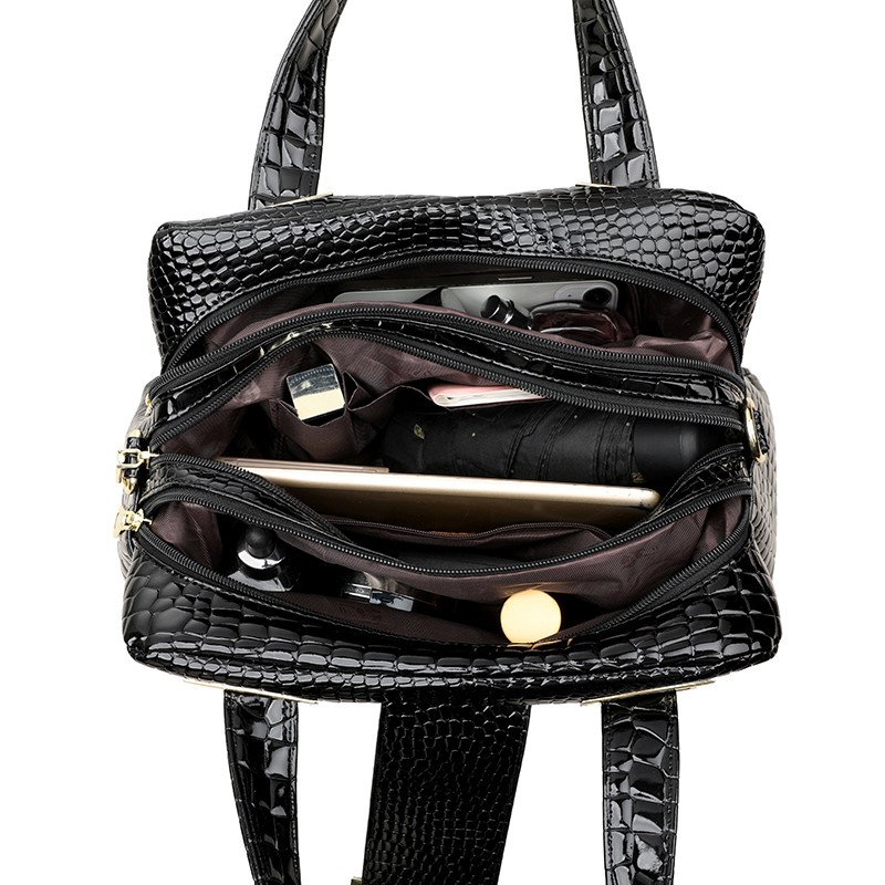 Luxury Crocodile Patterned Han - Luxury Zipper Bags ulasan dan harga