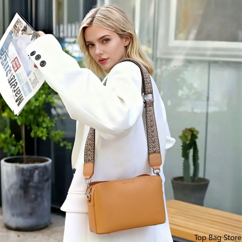 Genuine Leather Square Crossbo - Luxury Bags Quiet ulasan dan harga