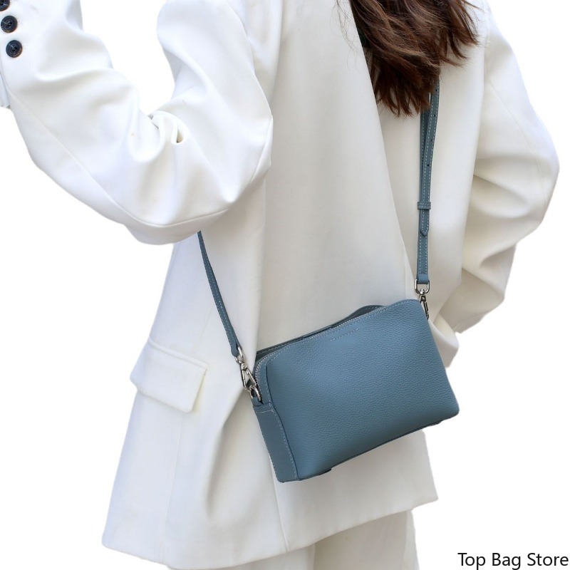 Genuine Leather Square Crossbo - Luxury Bags Quiet ulasan dan harga