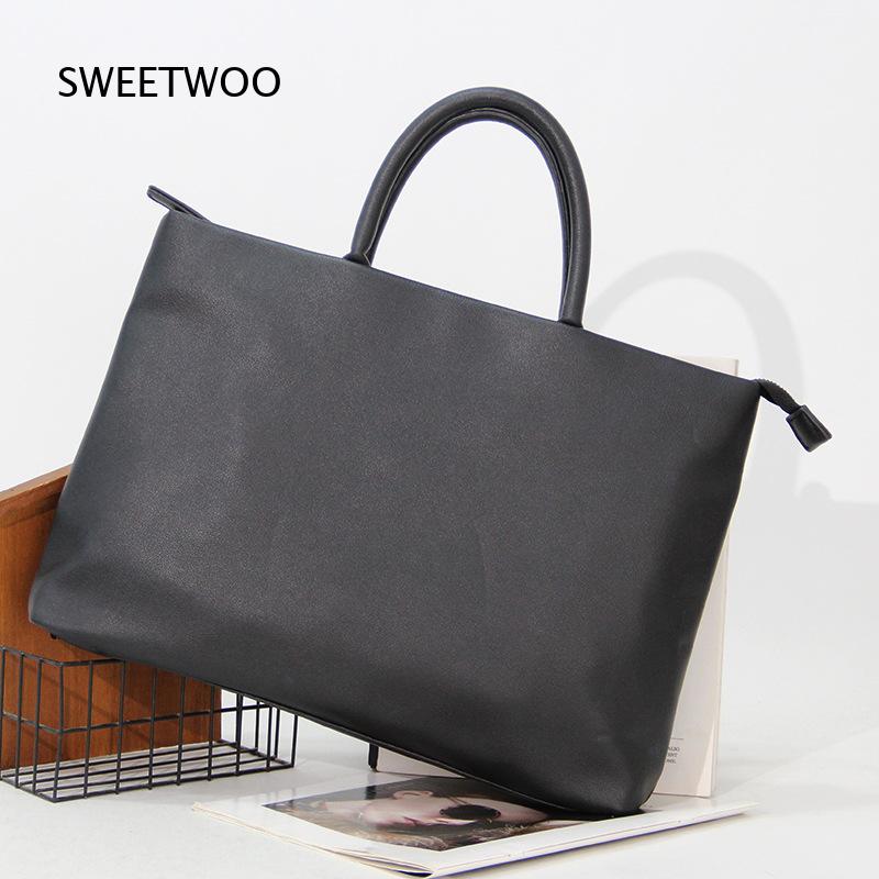 Slim Laptop Handbag for Men Bl - Briefcase Leather Slim ulasan dan harga