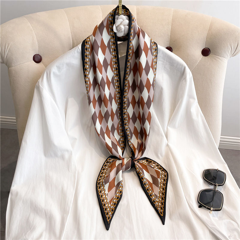 Fashion Print Long Silk Scarf  - Luxury Bags China ulasan dan harga