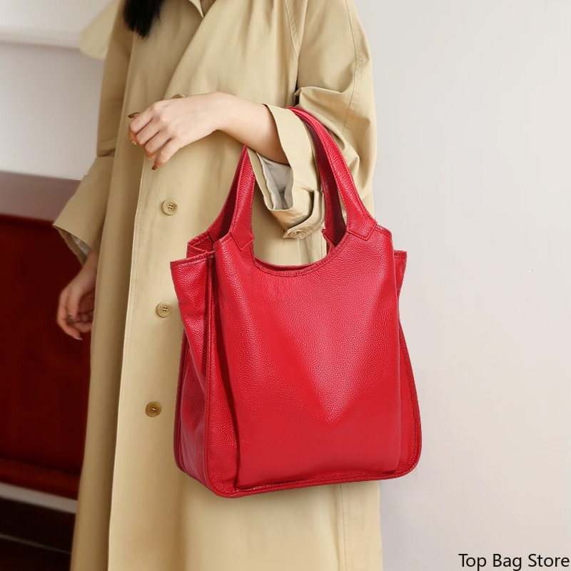 Genuine Leather Shoulder Tote  - Luxury Bags Quiet ulasan dan harga