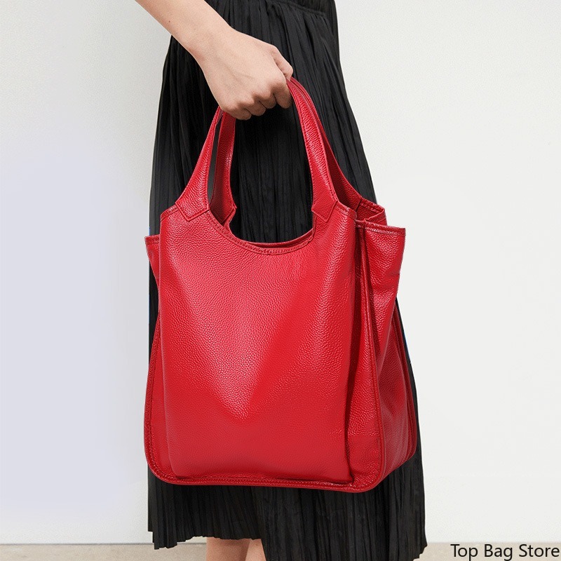 Genuine Leather Shoulder Tote  - Luxury Bags Quiet ulasan dan harga