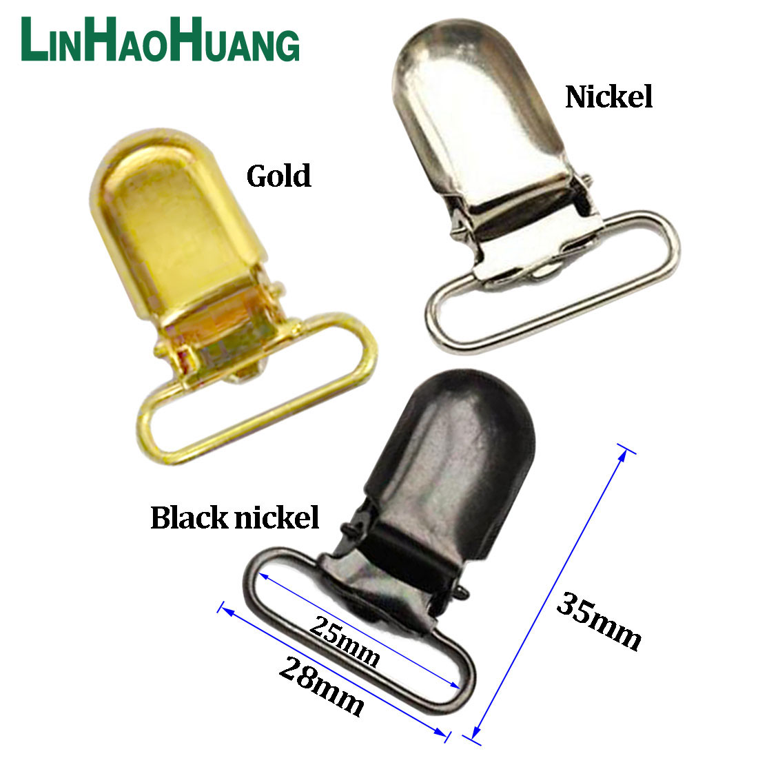 30pcs Metal Suspender Clips D  - Luxury Bags With Silver Hardware ulasan dan harga