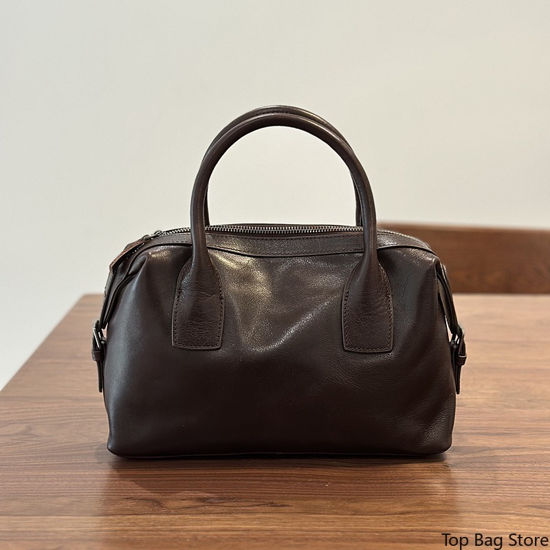 Genuine Leather Boston Bag for - Luxury Bags Quiet ulasan dan harga