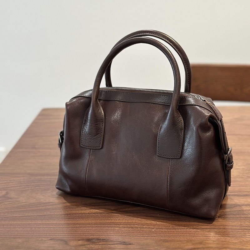 Genuine Leather Boston Bag for - Luxury Bags Quiet ulasan dan harga