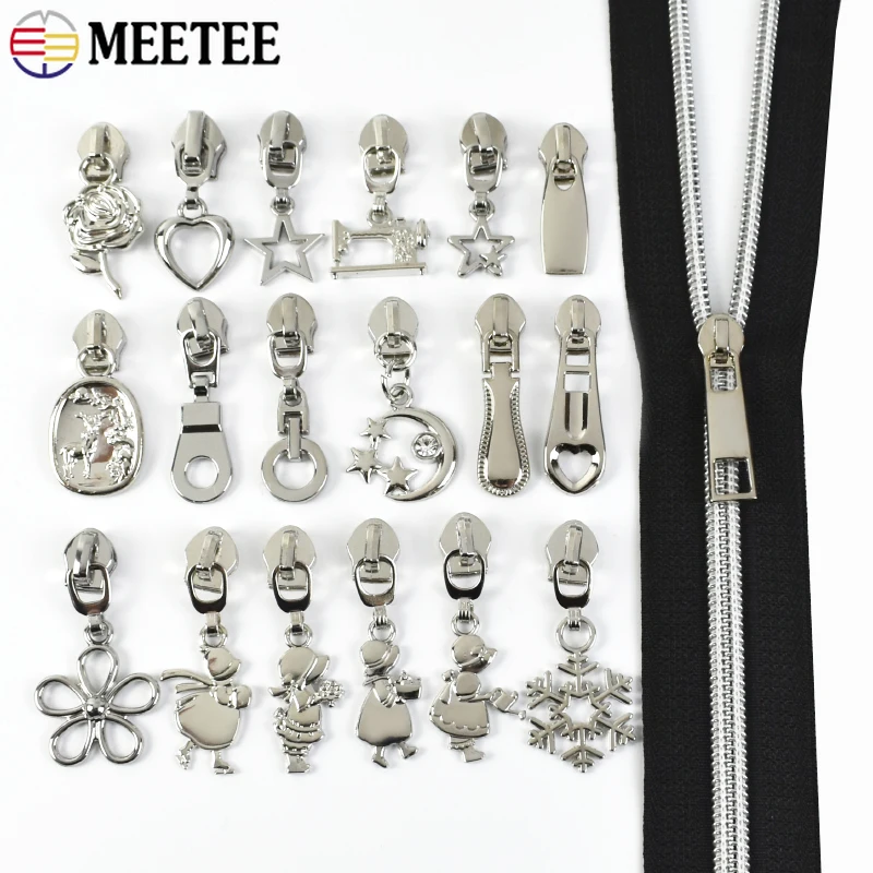 10-30P 5# Silver Sewing Zipper - Luxury Bags With Silver Hardware ulasan dan harga