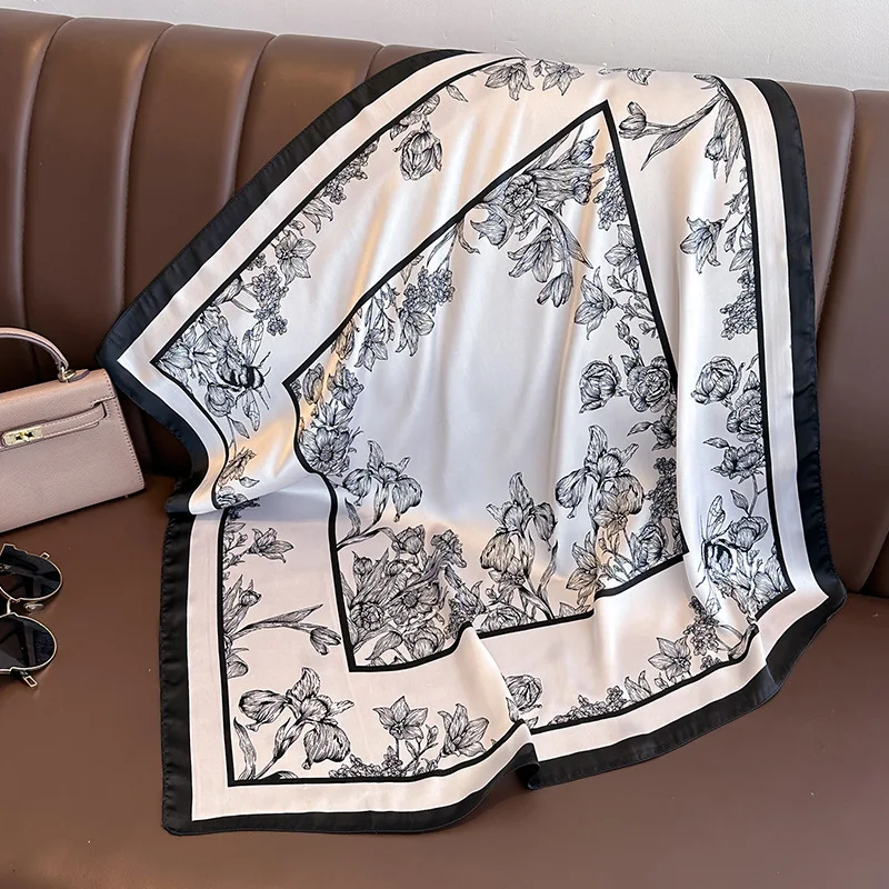 70*70cm Luxury Floral Print Si - Luxury Bags China ulasan dan harga