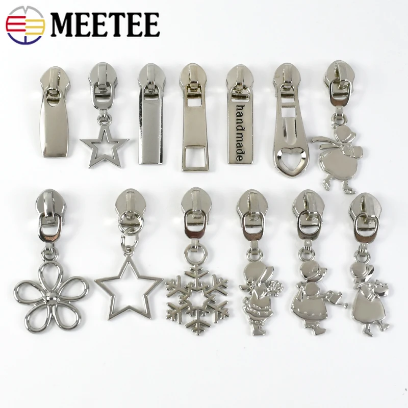 Metal Zipper Slider 5# 5-20Pcs - Luxury Bags With Silver Hardware ulasan dan harga