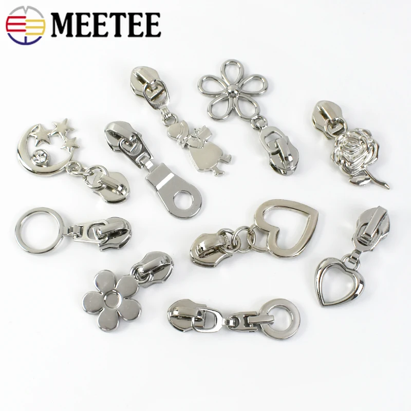 Metal Zipper Slider 5# 5-20Pcs - Luxury Bags With Silver Hardware ulasan dan harga