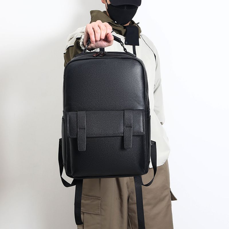 Men's luxury leather backpack  - Luxury Zipper Bags ulasan dan harga