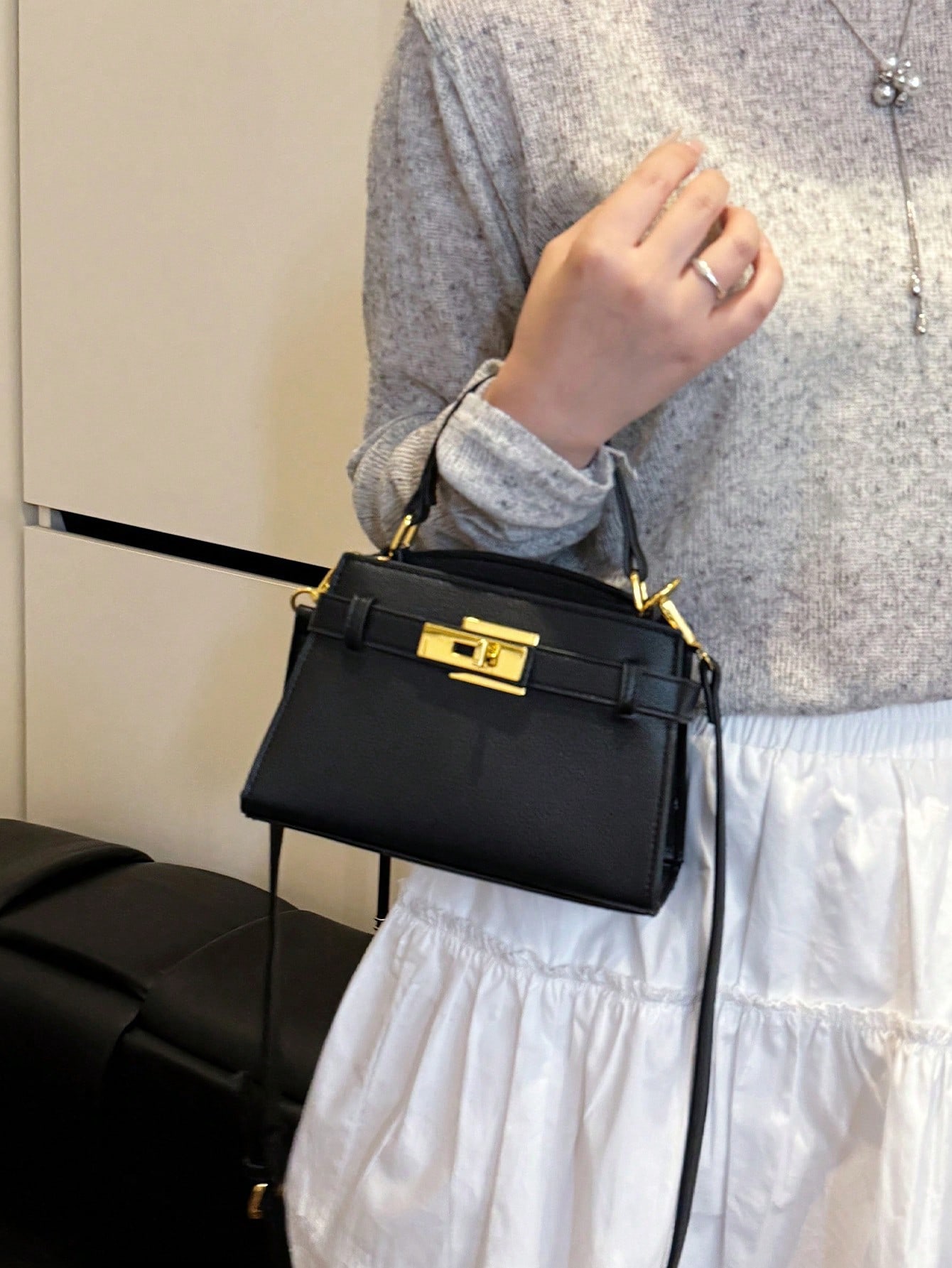 Fashionable High-End Litchi Gr - Luxury Bags Quiet ulasan dan harga